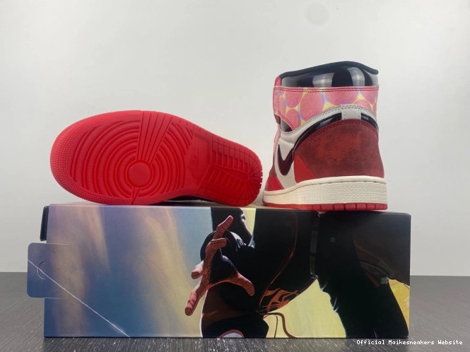 Official Maikesneakers Across the Jordan DV1748-601 High OG Spider-Man 1 Spider-Verse 0711